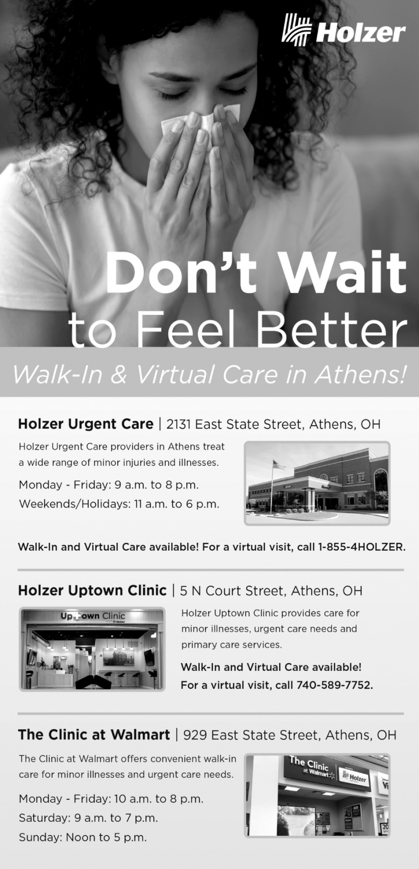 Walk-In & Virtual Care In Athens!