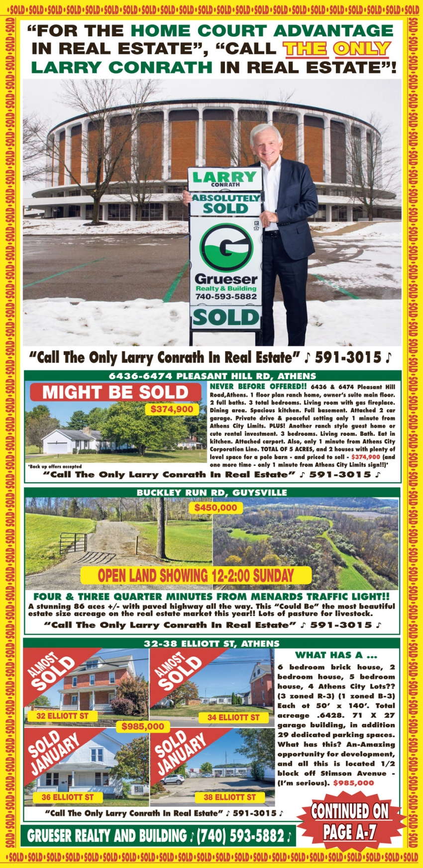 Call the Only Larry Conrath in Real Estate!