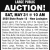Large Public Auction!
