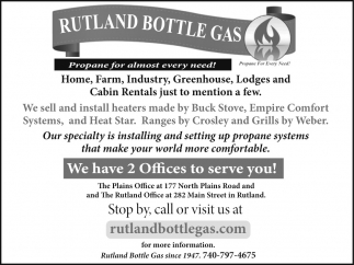 Rutland Bottle Gas