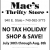 No Tax Holiday Shop & Save!