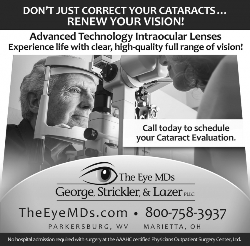 Don't Just Correct Your Cataracts... Renew Your Vision!