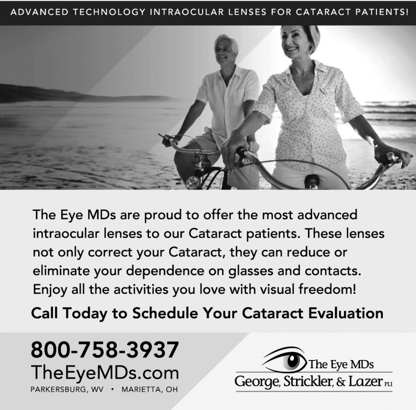 Advanced Technology Intraocular Lenses For Cataract Patientes!