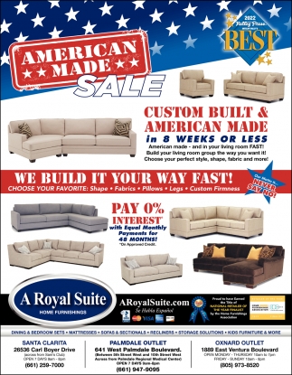 Looking For New Furniture? A Royal Suite Home Furnishings In Oxnard Is Your  Next Stop - A Royal Suite