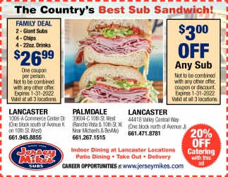 The Country's Best Sub Sandwich