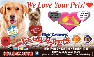 We Love Your Pets!