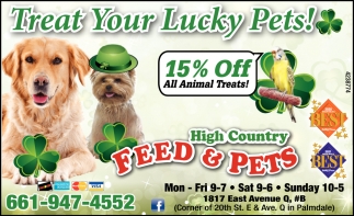 Treat Your Lucky Pets!