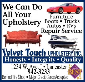 We Can Do All Your Upholstery