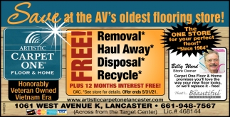Save at the Av's Oldest Flooring Store!