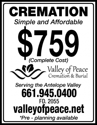 Cremation Simple and Affordable $759