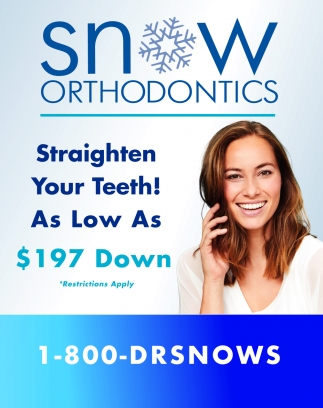 Straighten Your Teeth! As Low As $197 Down