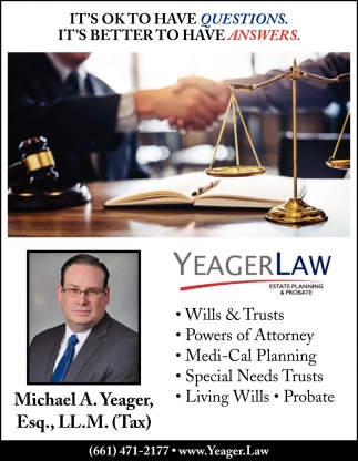 Wills & Trusts, Power of Attorney, Medi-Cal Planning