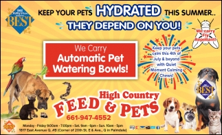 We Carry Automatic Pet Watering Bowls!