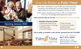 Live Life Better at Palm Vista!