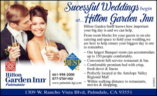 Sucessful Weddings Begin at Hilton Garden Inn
