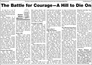 The Battle for Courage - A Hill to Die On
