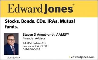 Stocks. Bonds. CDs. IRAs. Mutual Funds.