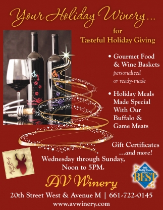 Your Holiday Winery...
