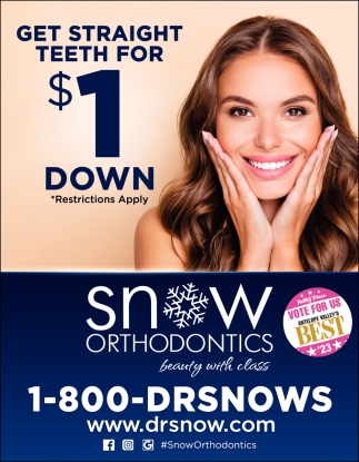 Get Straight Teeth for $1 Down