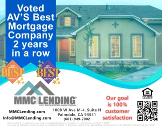 Voted AV's Best Mortgage Company 2 Years in a Row