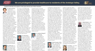 We Are Privileged to Provide Healthcare to Residents of the Antelope Valley