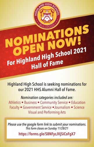 Nominations Open Now!