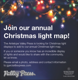 Join Our Annual Christmas Light Map