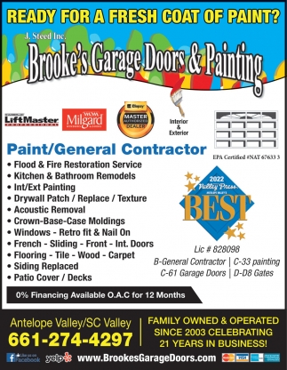 Brooke's Garage Door & Painting