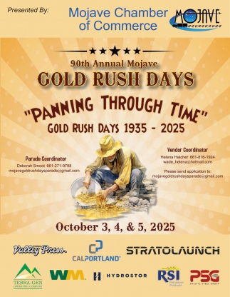 Mojave Chamber of Commerce - 90th Annual Mojave Gold Rush Days