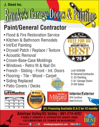 Brooke's Garage Door & Painting