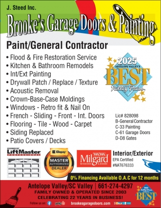 Brooke's Garage Door & Painting