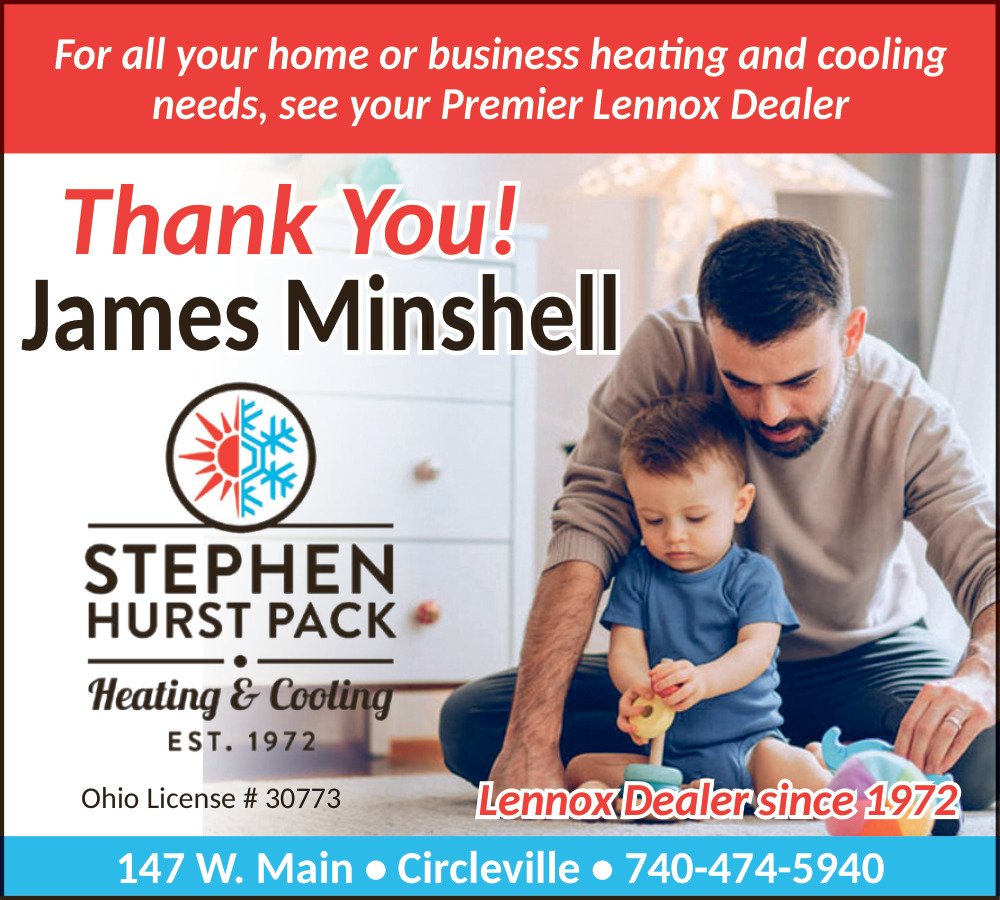 For All Your Home or Business Heating and Cooling Needs, Stephen Hurst Pack Heating & Cooling, Inc., Circleville, OH