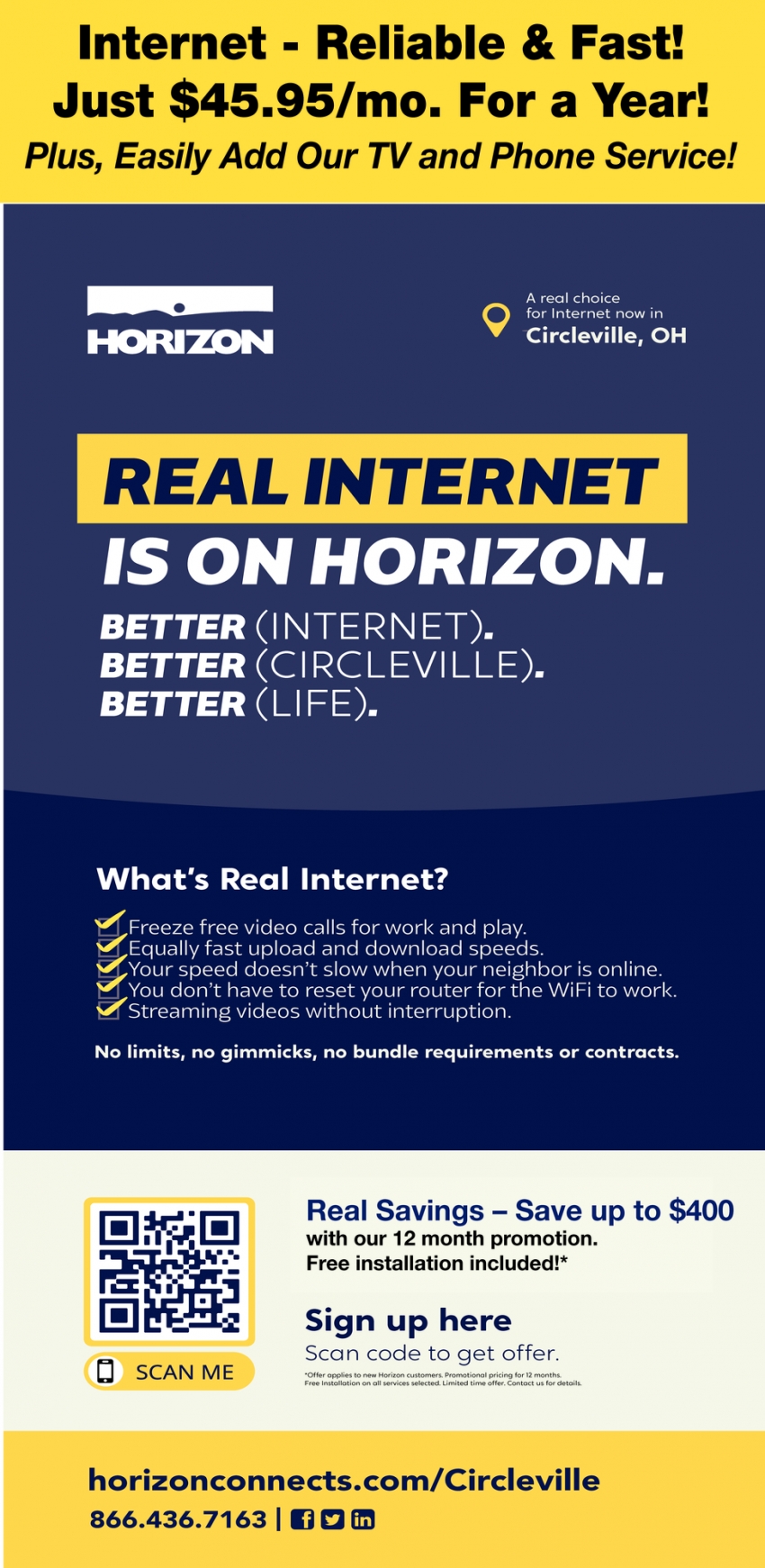 Internet - Reliable & Fast