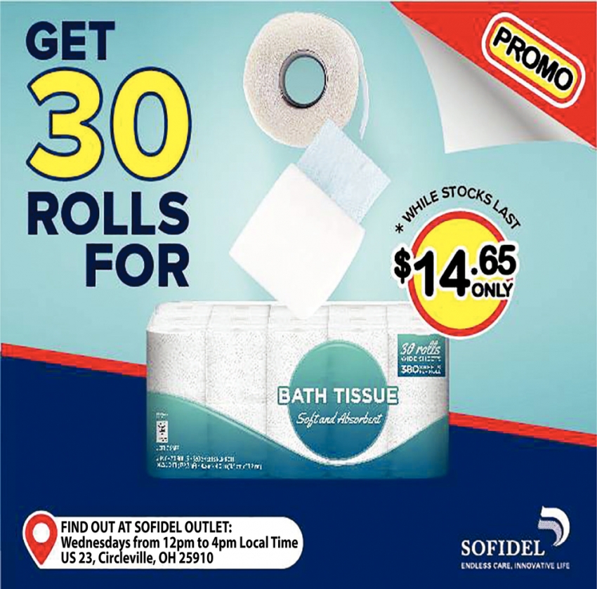Get 30 Rolls For $14.65