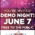 You're Invite! Demo Night, June 7