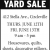 Yard Sale, Thursday, June 12th