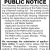 Public Notice