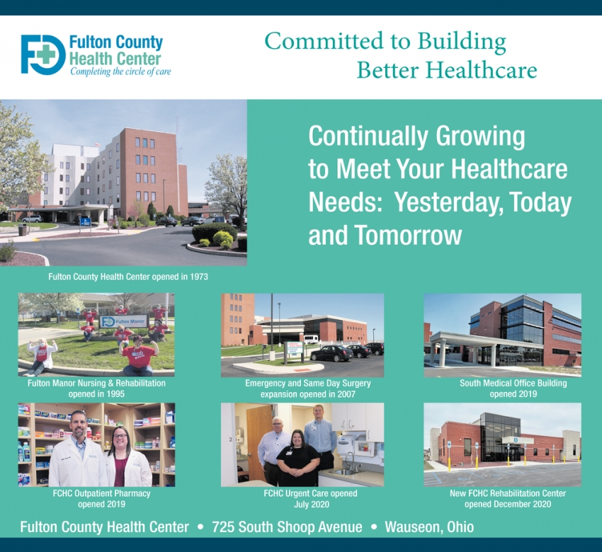 Committed To Building Better Healthcare, Fulton County Health Center