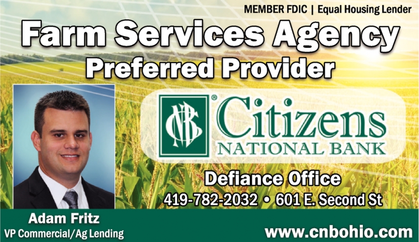 Farm Services Agency, Citizens National Bank, Defiance, OH