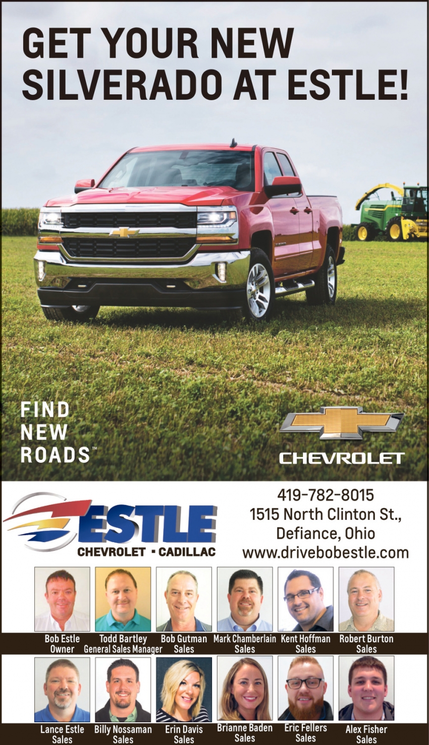 Get Your New Silverado At Estle!