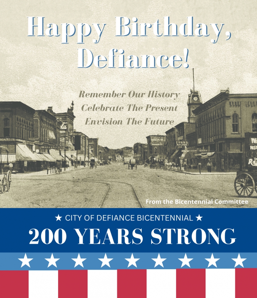 Celebrate Defiances Bicentennial