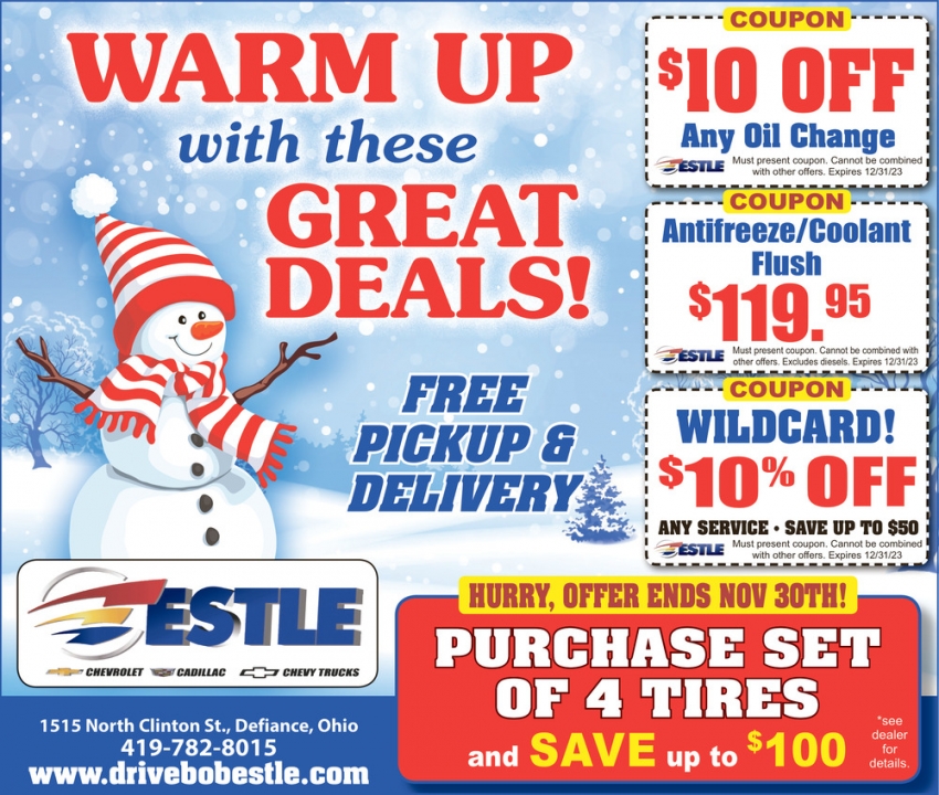 Warm up With These Great Deals!