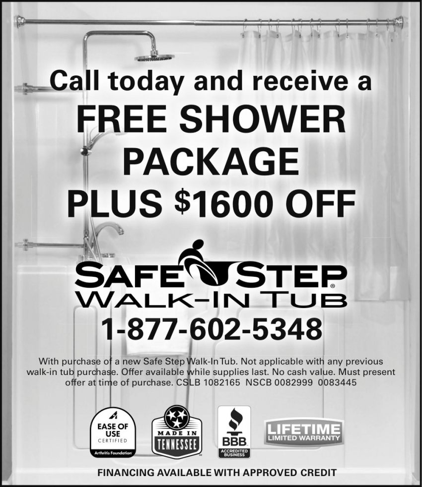 Free Shower Package