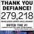 Thank You Defiance!