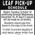 Leaf Pick-Up Schedule