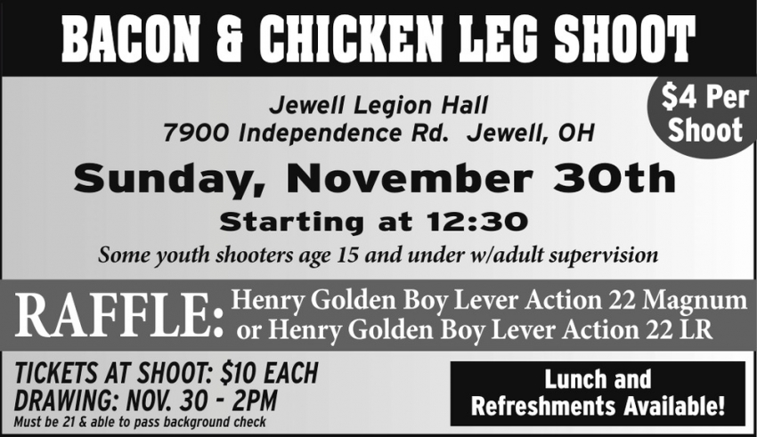 Bacon & Chicken Leg Shoot