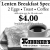 Lenten Breakfast Special $4,00