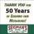 Thank You for 50 Years of Serving Our Neighbors!