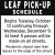 Leaf Pick-Up Schedule
