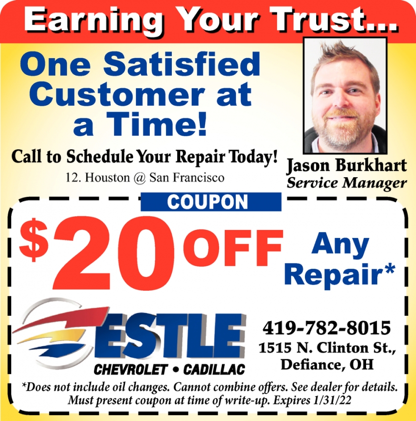 Call To Schedule Your Repair Today!
